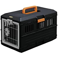 Iris Ohyama- Porta mascotas - caja de transporte plegable- 2 aberturas (delantera y trasera)- asa- bien ventilada- para…